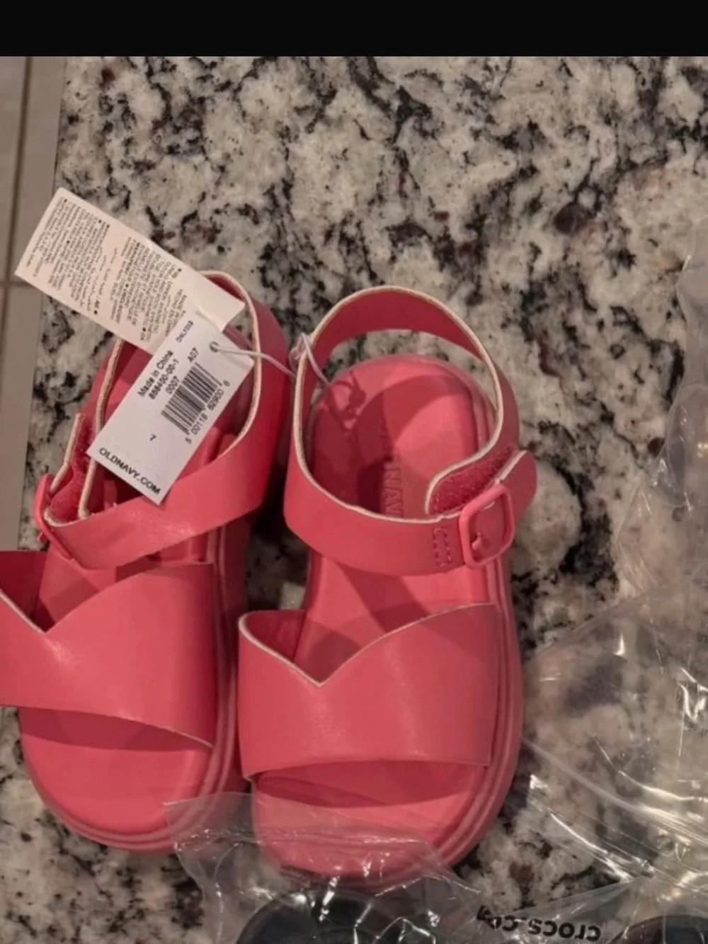 Old Navy Kids Coral Pink Strappy Toddler Sandals